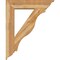 Ekena Millwork Funston Traditional Rough Sawn Bracket w/ Offset Brace, Western Red Cedar, 8"W x 34"D x 42"H BKT0806X34X42FST01RWR - alternate 2